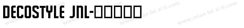 decostyle jnl字体转换